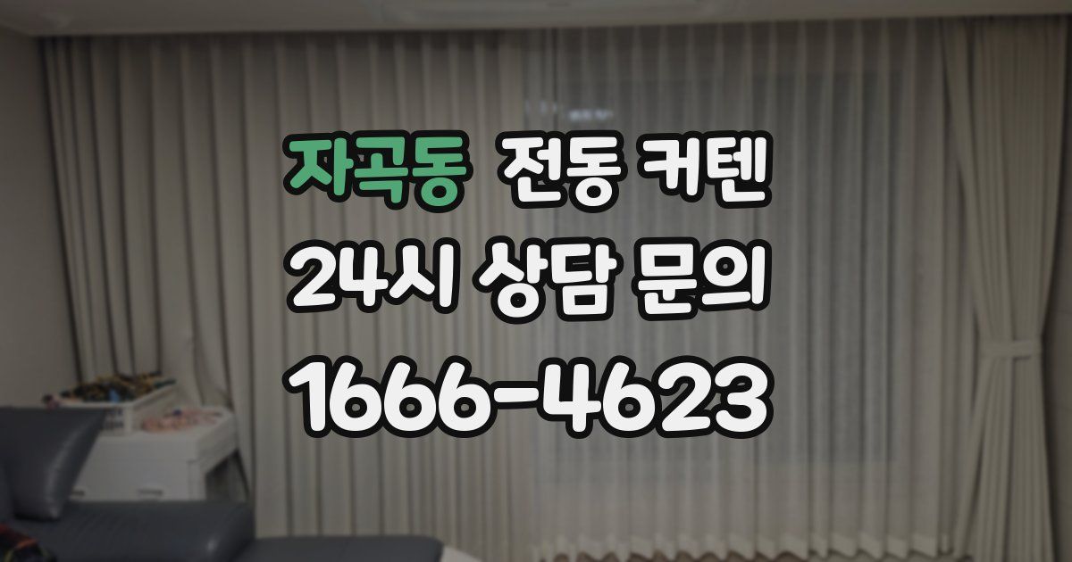 자곡동 전동 커텐