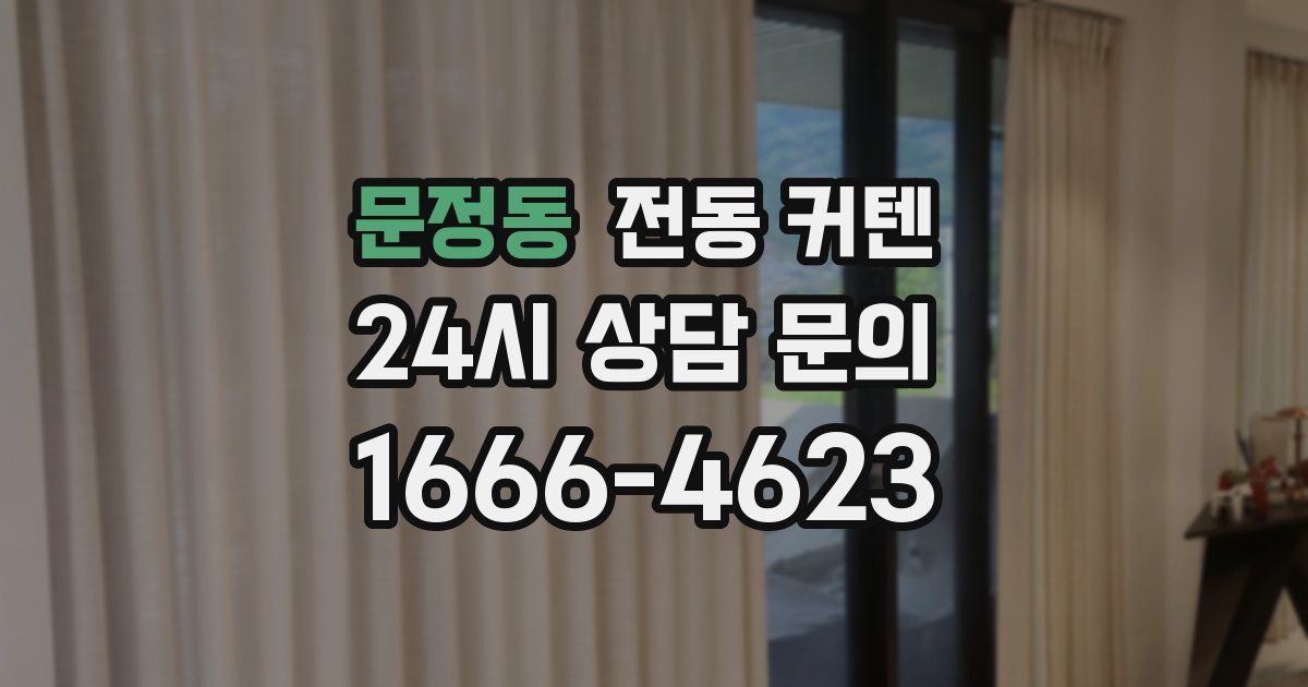 문정동 전동 커텐