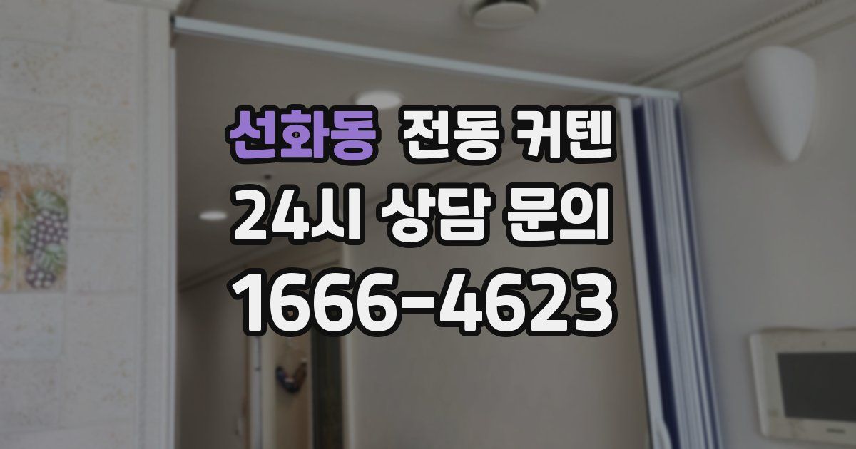 선화동 전동 커텐