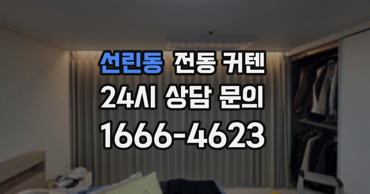선린동 전동 커텐