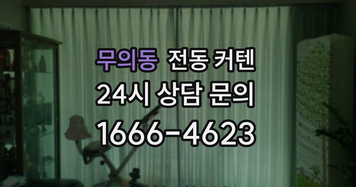 무의동 전동 커텐