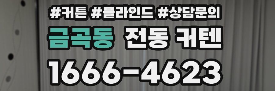 금곡동 전동 커텐