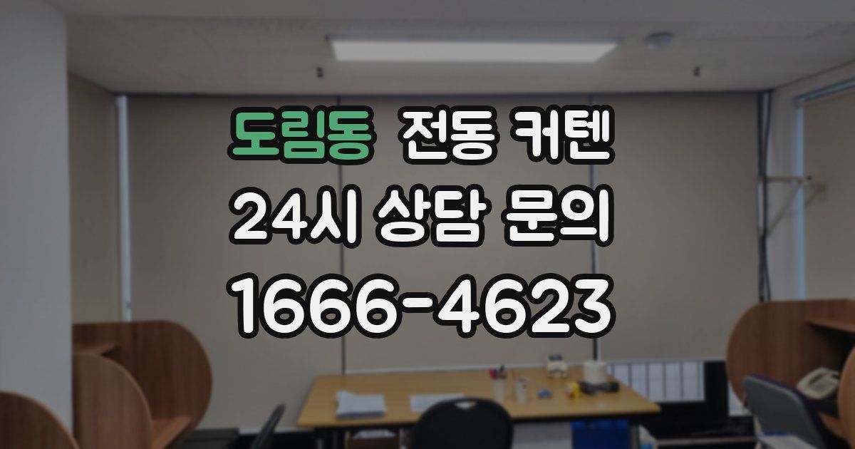 도림동 전동 커텐