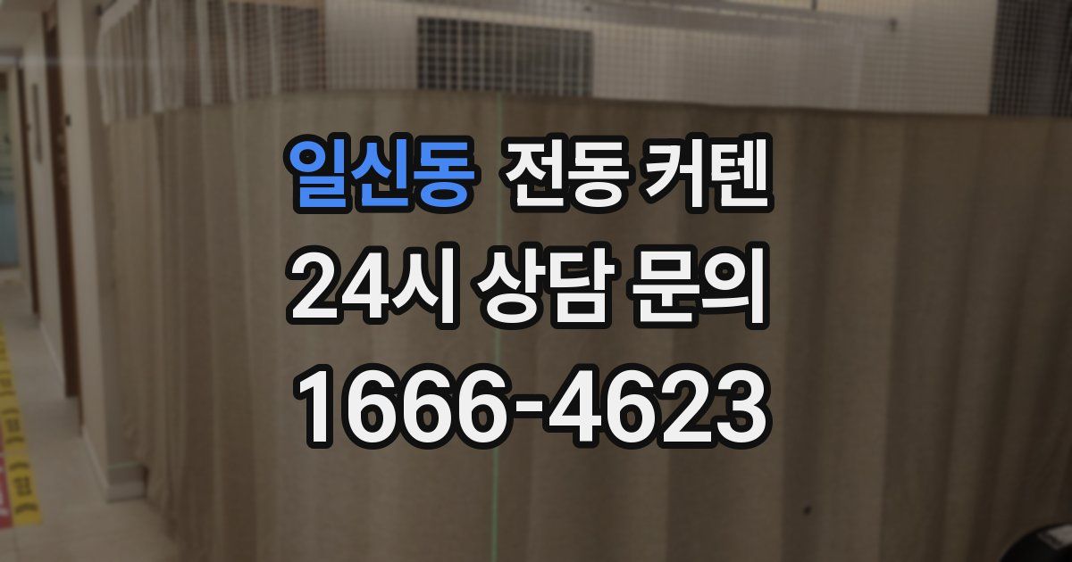 일신동 전동 커텐