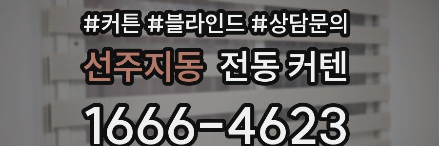 선주지동 전동 커텐