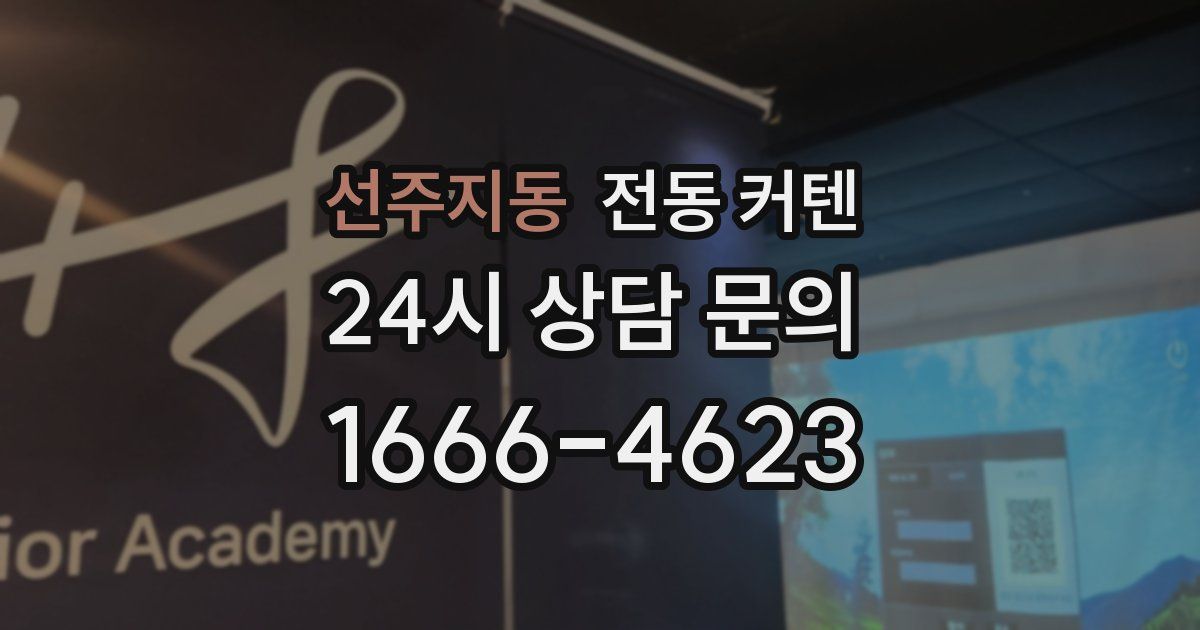 선주지동 전동 커텐