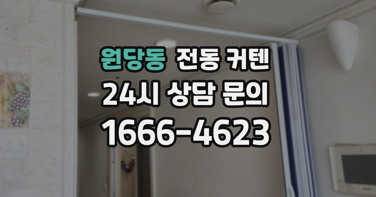 원당동 전동 커텐