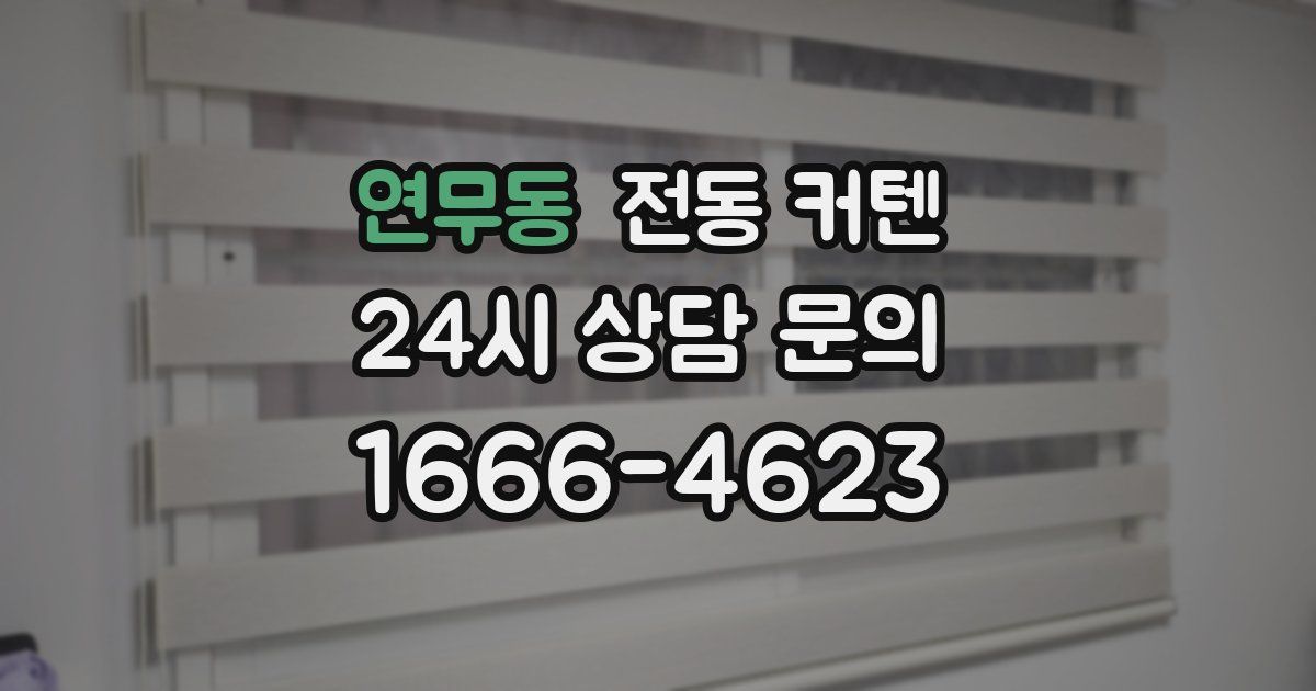연무동 전동 커텐