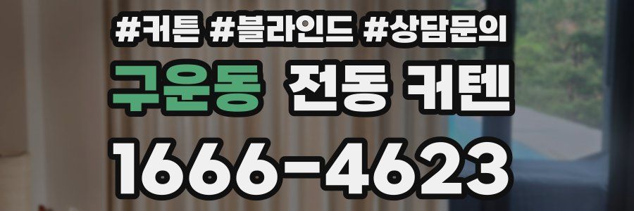 구운동 전동 커텐
