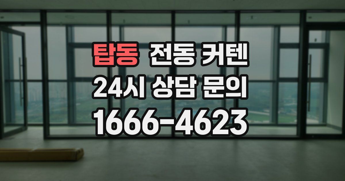 탑동 전동 커텐
