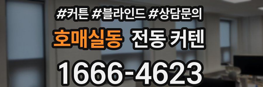 호매실동 전동 커텐