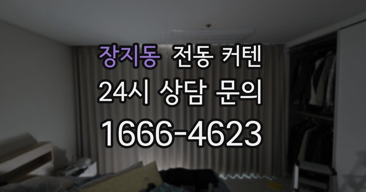 장지동 전동 커텐