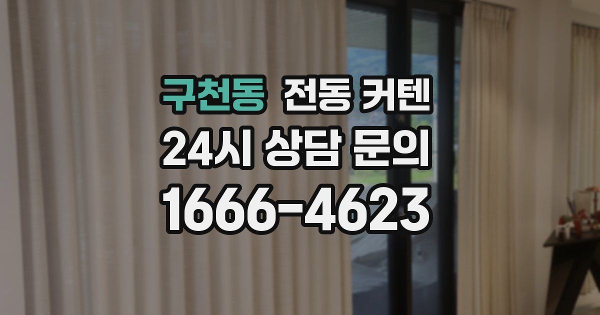 구천동 전동 커텐