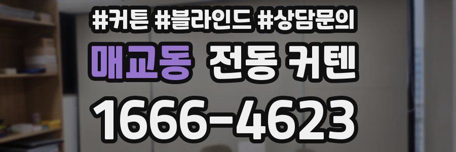매교동 전동 커텐