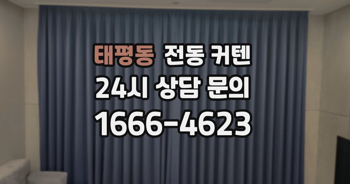 태평동 전동 커텐