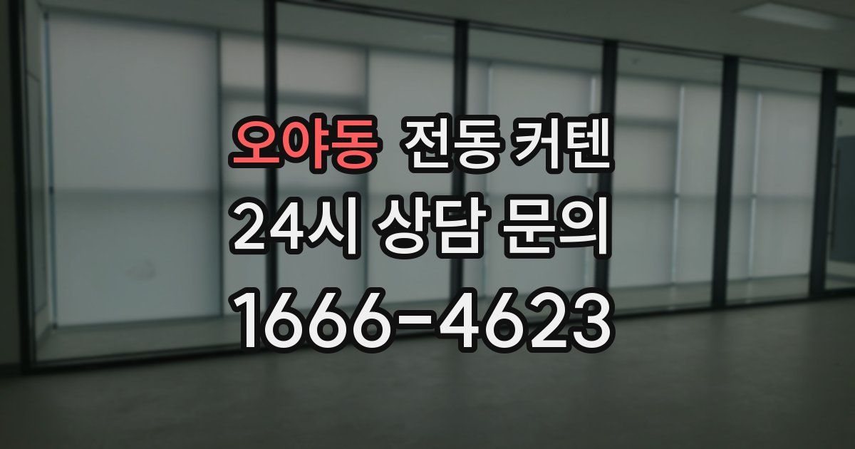 오야동 전동 커텐