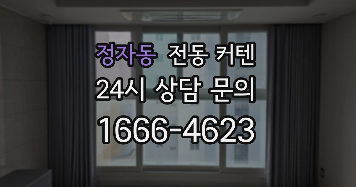 정자동 전동 커텐