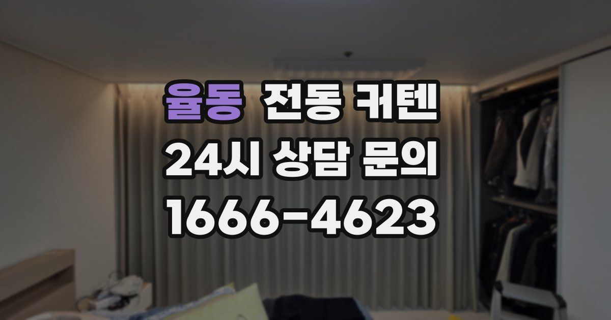 율동 전동 커텐