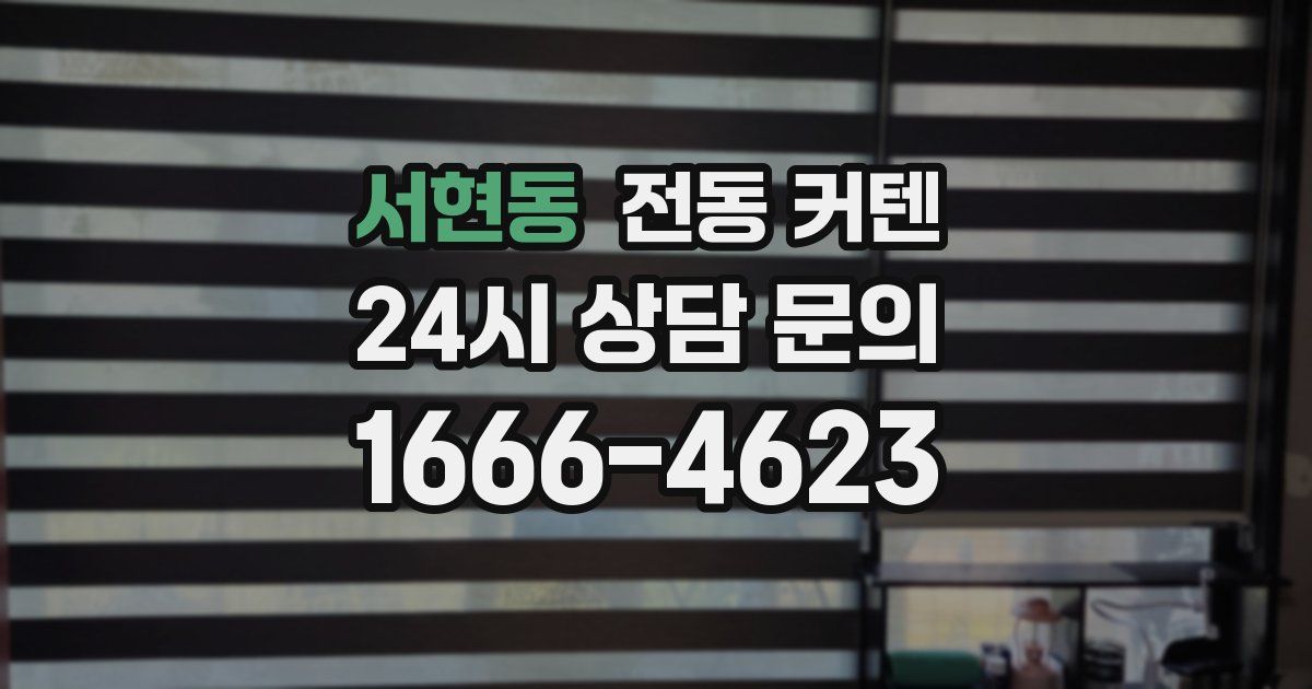 서현동 전동 커텐