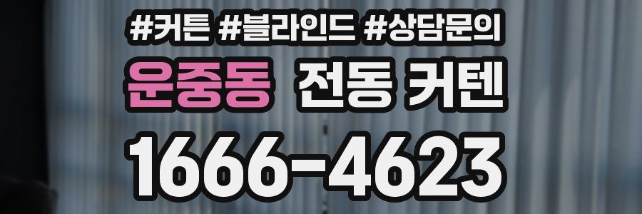 운중동 전동 커텐