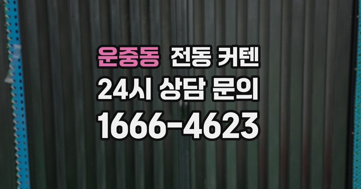 운중동 전동 커텐