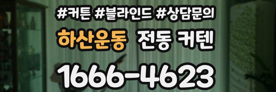 하산운동 전동 커텐