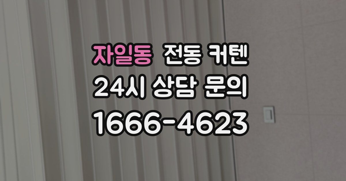 자일동 전동 커텐