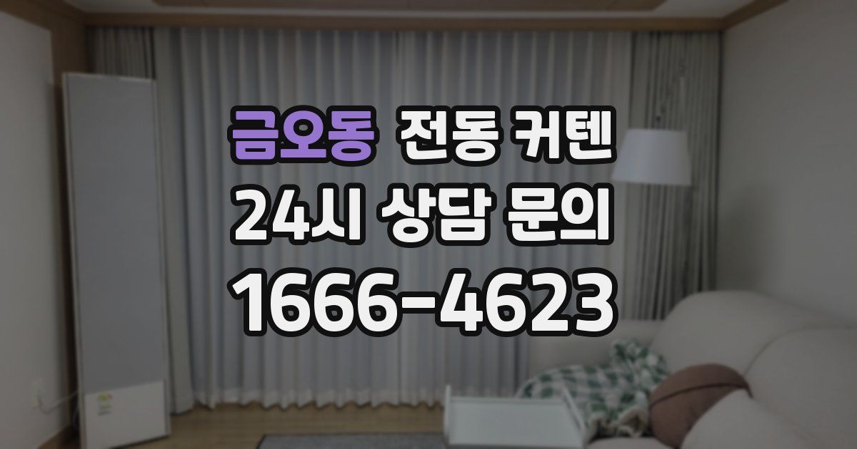 금오동 전동 커텐