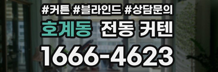호계동 전동 커텐