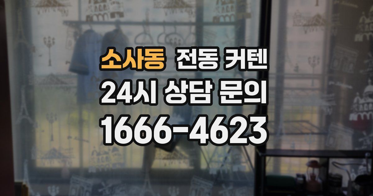 소사동 전동 커텐