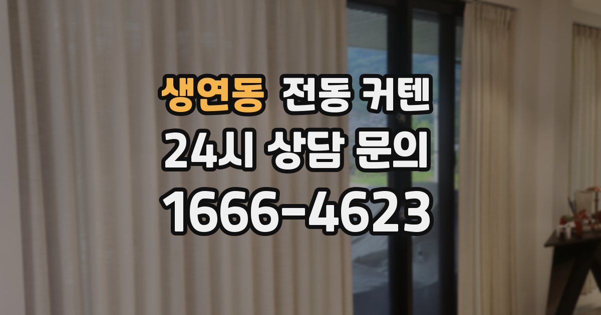 생연동 전동 커텐