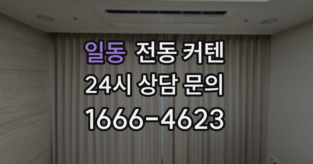 일동 전동 커텐