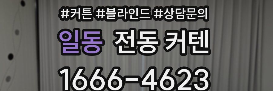일동 전동 커텐