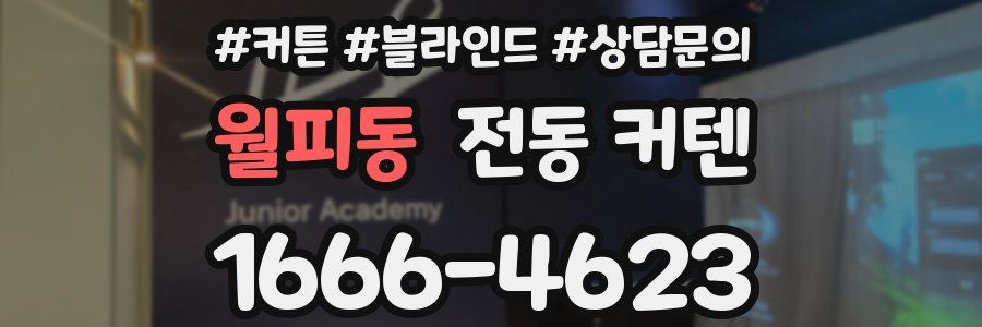 월피동 전동 커텐