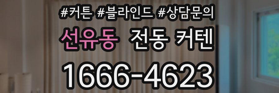 선유동 전동 커텐