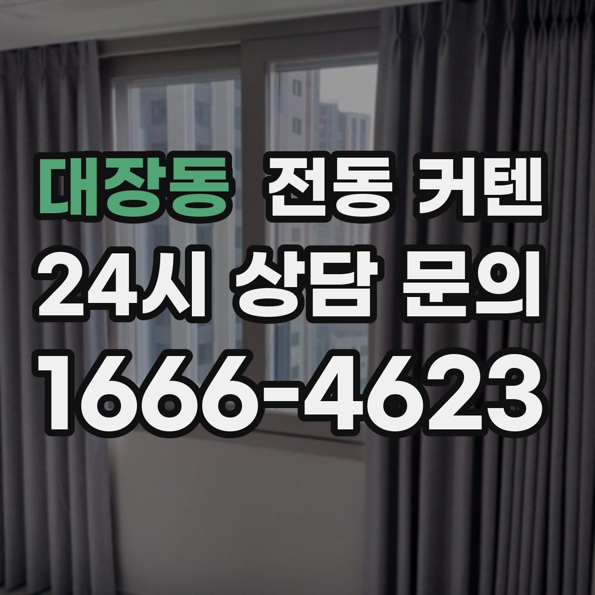 대장동 전동 커텐
