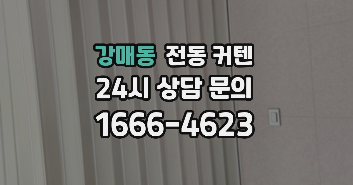 강매동 전동 커텐