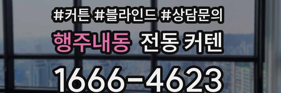 행주내동 전동 커텐