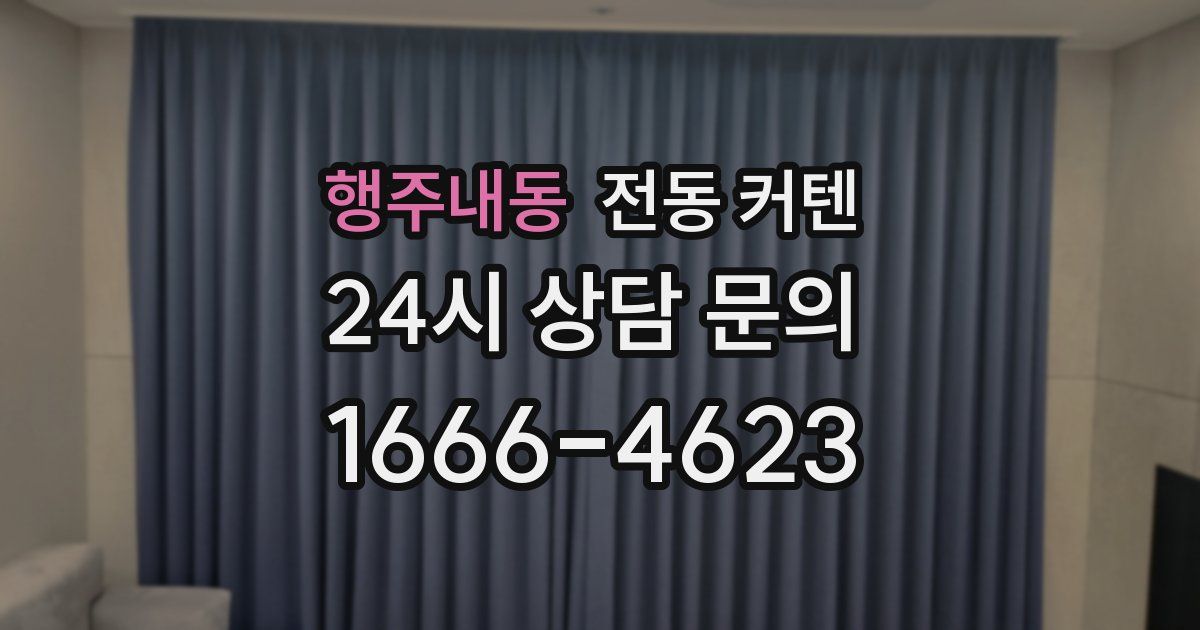 행주내동 전동 커텐