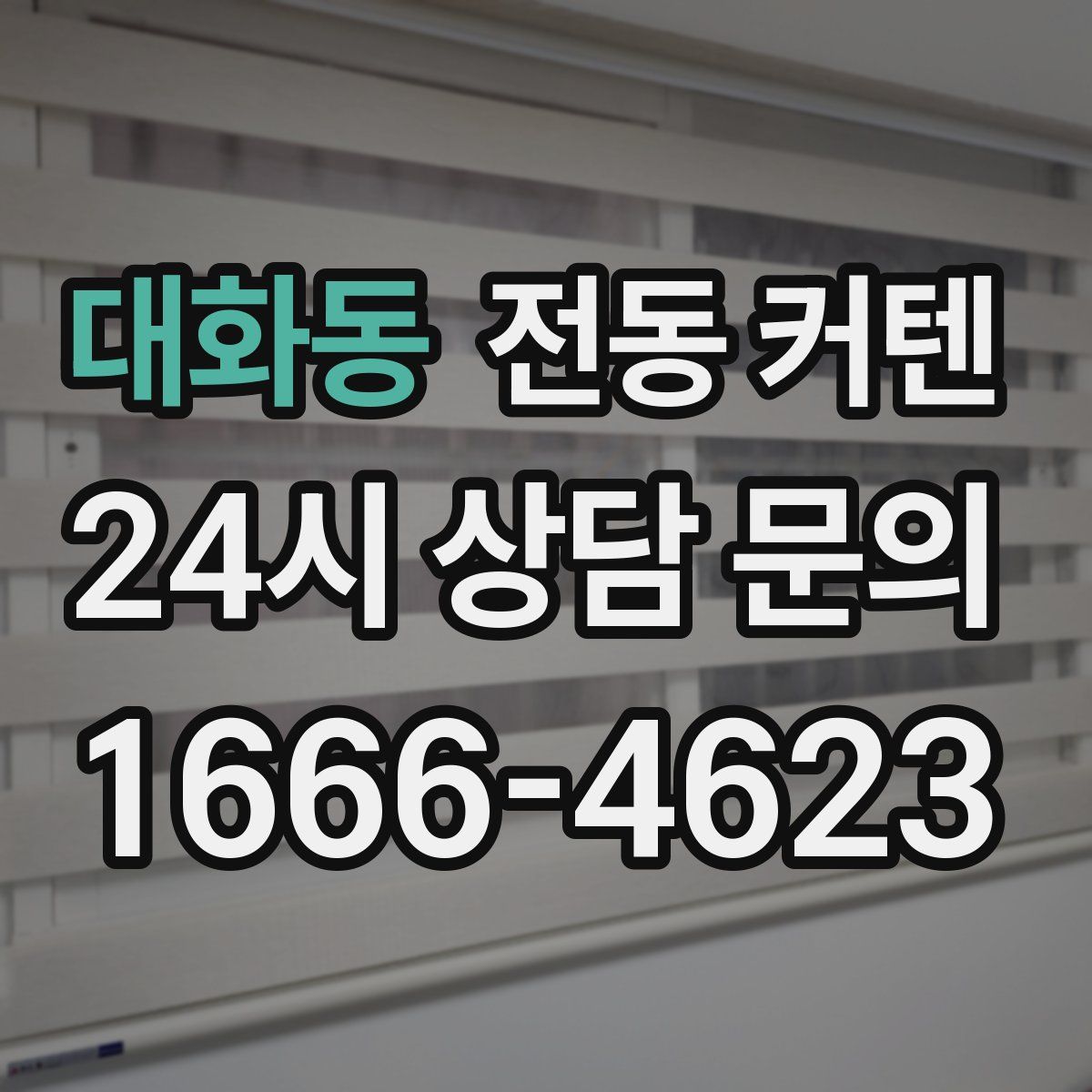 대화동 전동 커텐