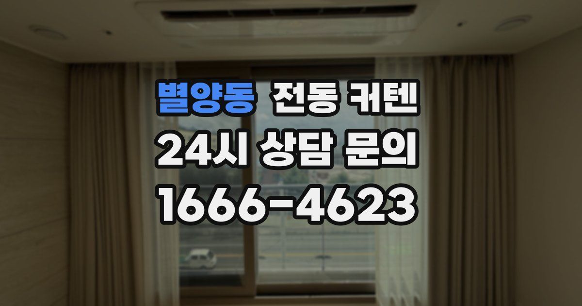 별양동 전동 커텐