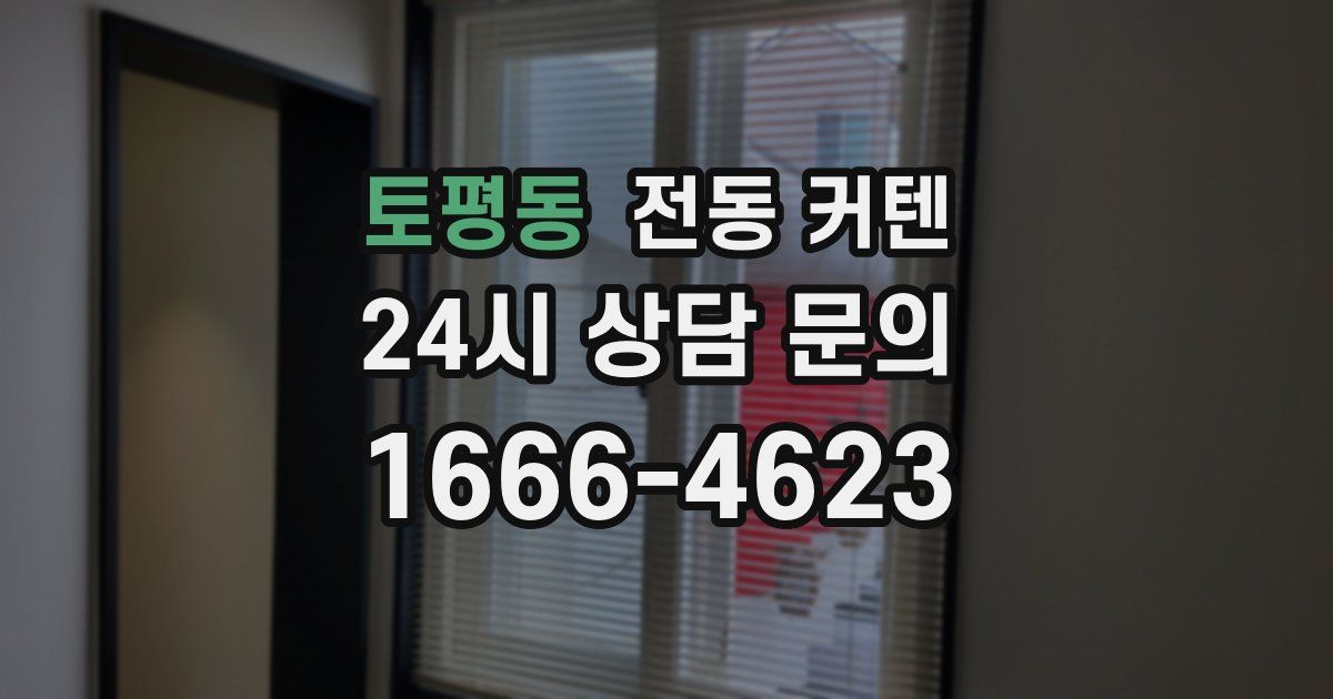 토평동 전동 커텐