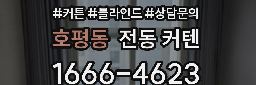 호평동 전동 커텐