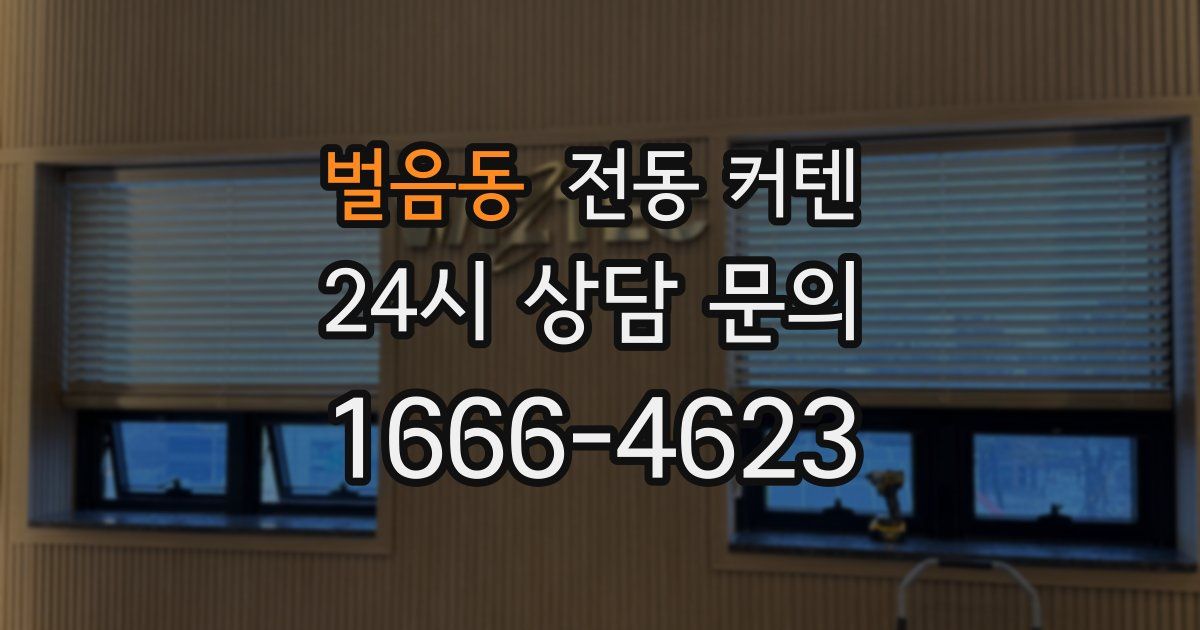 벌음동 전동 커텐