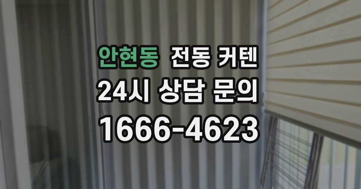안현동 전동 커텐