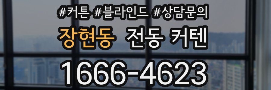장현동 전동 커텐