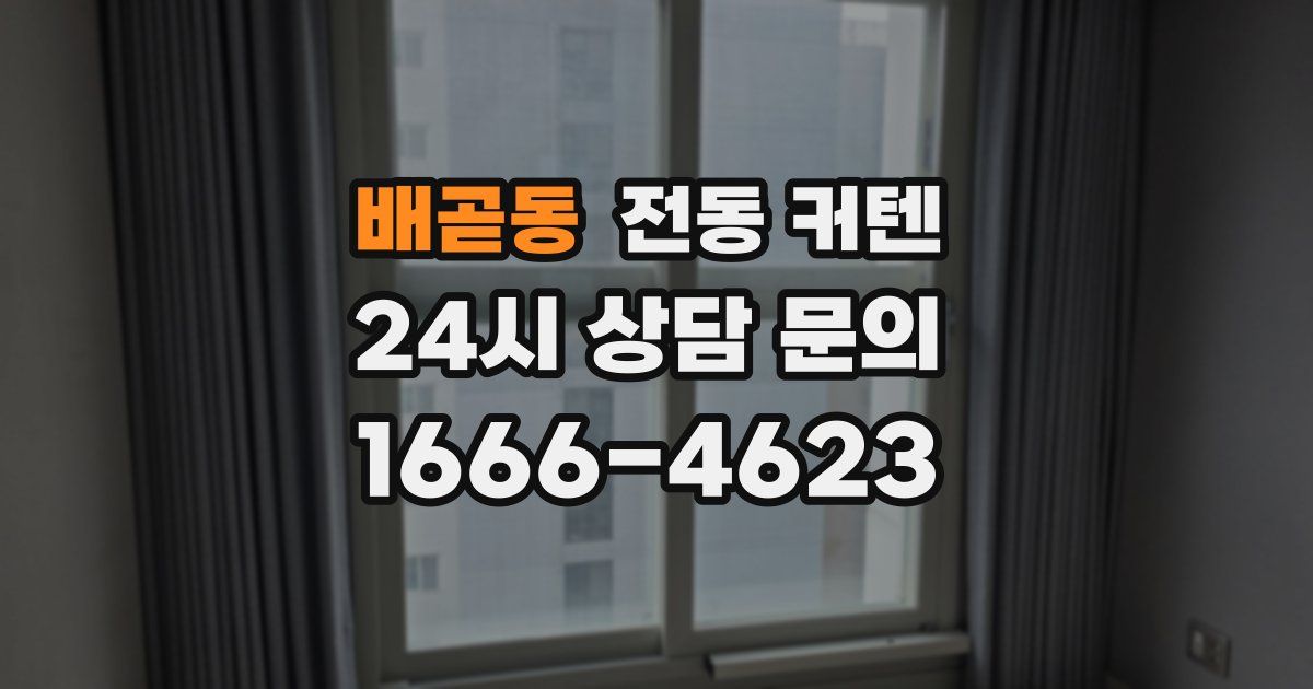 배곧동 전동 커텐