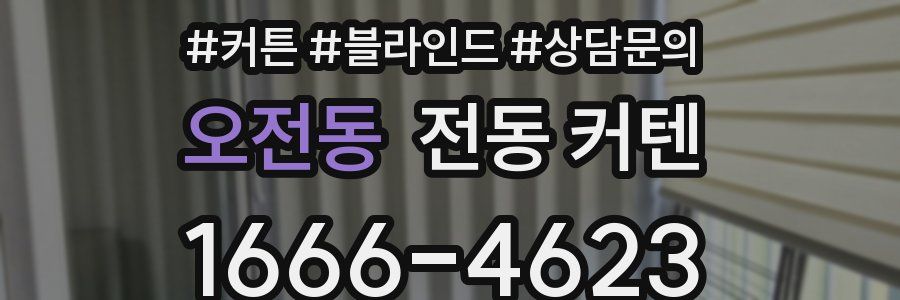 오전동 전동 커텐