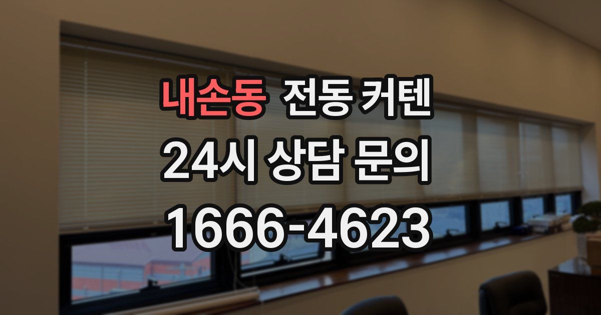 내손동 전동 커텐