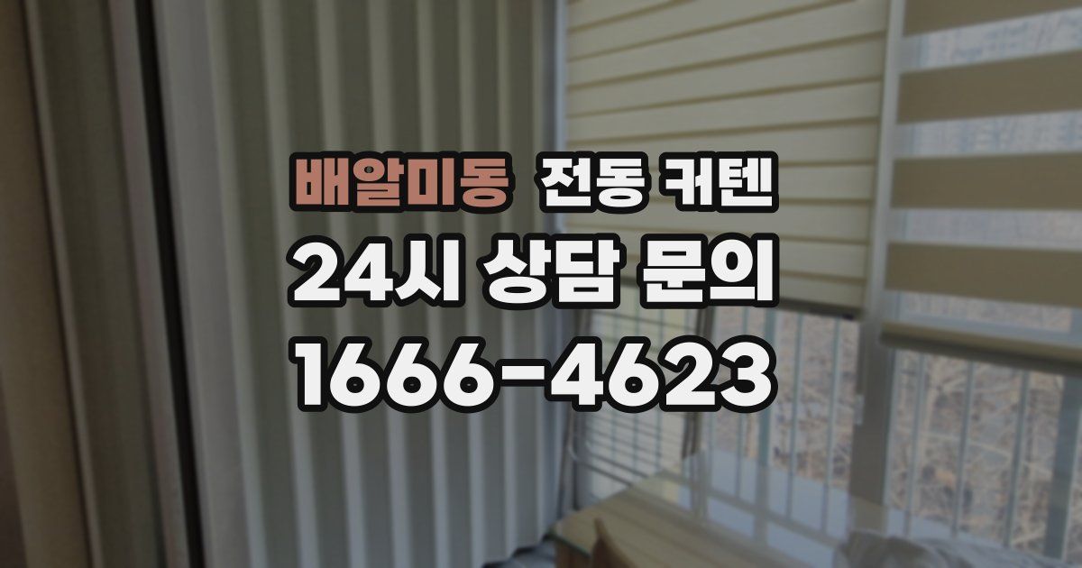 배알미동 전동 커텐